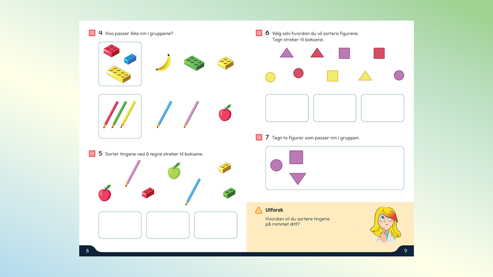 Eksempel på oppgaver i Campus Matte Pluss