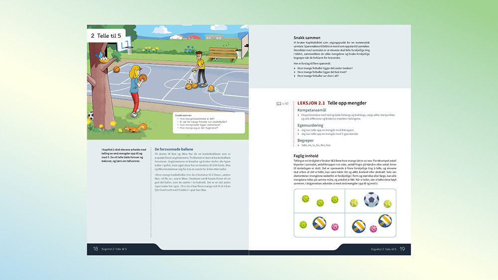 Eksempel fra lærerveiledningen i Campus Matte Pluss